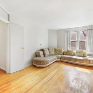 Living room in apartment for sale in St. George Staten Island New York