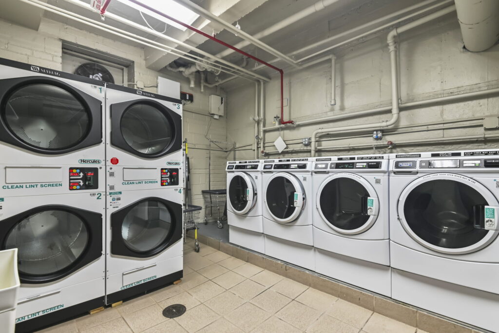 Laundry facility of 1-bedroom co-op for sale on Staten Island, New York in the Heart of St. George