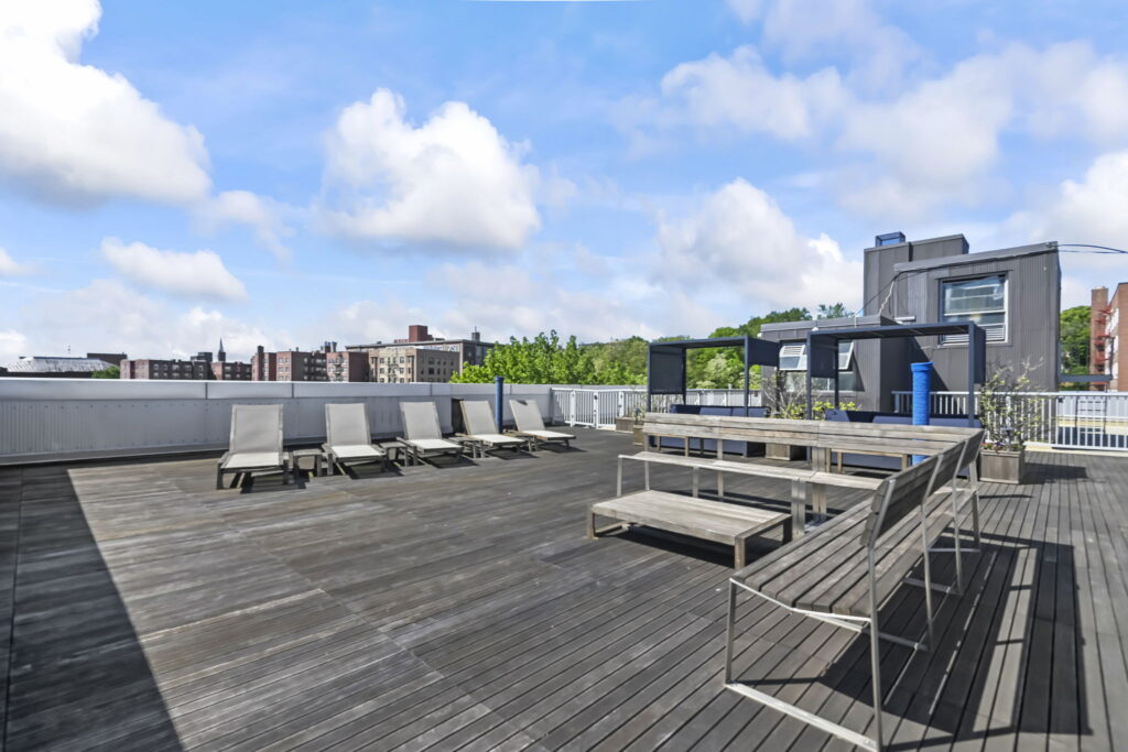 Rooftop of 1-bedroom co-op for sale on Staten Island, New York in the Heart of St. George