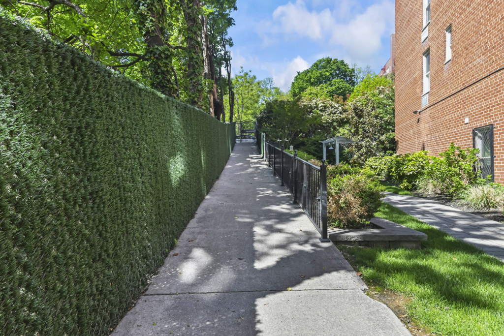 Grounds of 1-bedroom co-op for sale on Staten Island, New York in the Heart of St. George